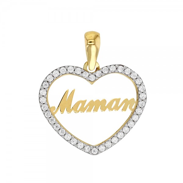 pendentif maman or